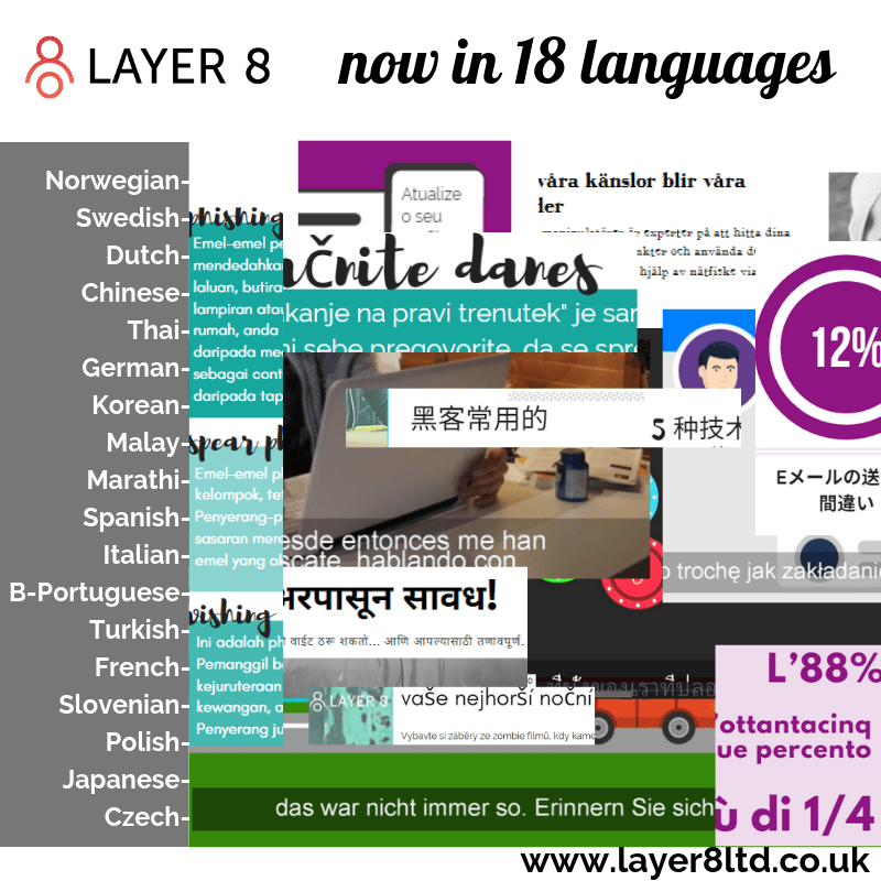 Layer 8 goes multilingual!