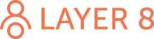 Layer 8 logo orange