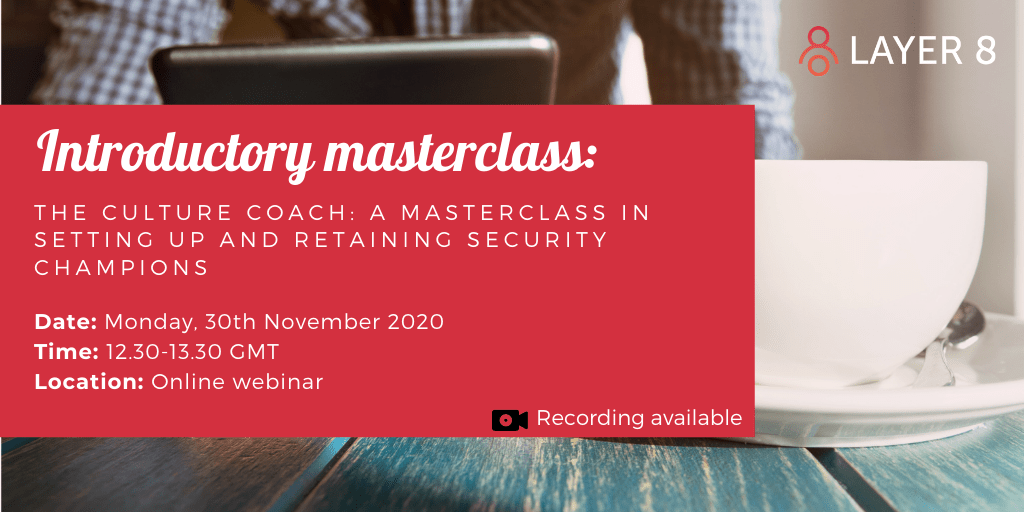 A Masterclass in setting up and retaining Security Champions